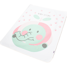 Baby Story 大象擁抱蘋果防水墊, 混合色