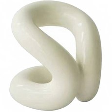 簡約光澤 陶瓷室內裝飾刷具筒 收納架, 白色