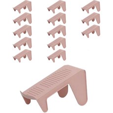 헤론 신발 받침 정리수납 선반거치대 싱글, 핑크, 14개