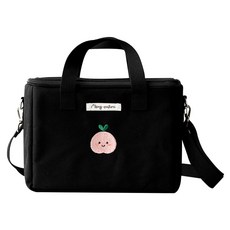 moms nature 嬰兒食品大型保冷袋, 黑色 莫娜