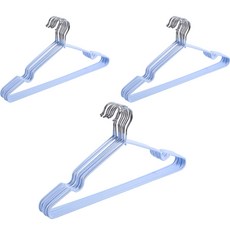 HaengbokN 彩色防滑衣架, 天空藍, 30個