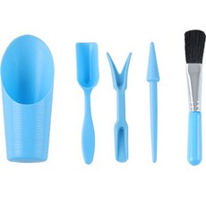 園藝工具 03 多肉植物用 5件組 藍色, 1套