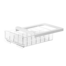 메이징초이스 파티션 투명 칸막이 걸이형 속옷 정리함 14칸, 화이트, 1개