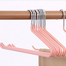 Haengbokaen 1層塗層彩色防滑褲架, 粉紅色, 10個