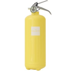 더스퀘어 분말형 가정용 차량용 ABC 디자인 소화기 레몬, 2kg, 1개