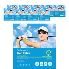 Mad Pocos 男士 V 形保護高爾夫球貼 5 片 x 2 片, 單色