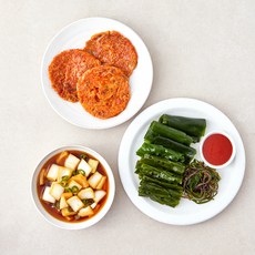 정미경키친 바로만든 반찬 해초쌈 165g + 김치전 130g + 양파 앤 청양고추장아찌 200g 세트, 495g, 1세트