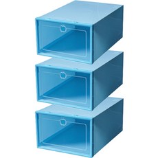 Joonine鞋子收納盒, 藍色, 3個