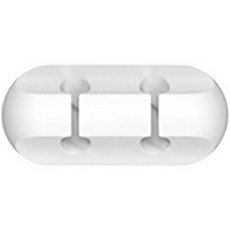 Lani Market 簡約風格桌面理線器 2孔, 白色, 1個