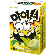 오리온 아이셔 츄잉캔디 청사과맛, 42g, 1개