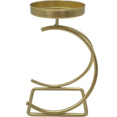 Lawyer 室內設計曲線燭臺, 金色