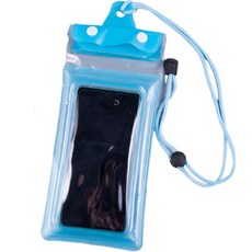 Hayari 透明觸控螢幕智慧型手機防水袋, 藍色, 1個