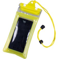 Hayari 透明觸控螢幕智慧型手機防水袋, 黃色, 1個