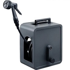 IRIS OHYAMA 愛麗思歐雅瑪 設計款全覆蓋雙向水管捲盤 20m, 深灰色, 1個