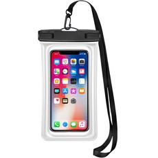 뽀르픽 에어쿠션 프리미엄 휴대폰 방수팩, 화이트, 1개