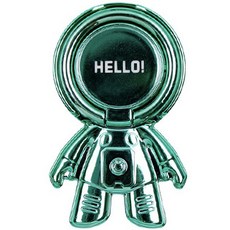 로이어 링 버클 우주비행사 스마트폰 스마트톡, 그린, 1개