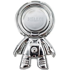 로이어 링 버클 우주비행사 스마트폰 스마트톡, 실버, 1개