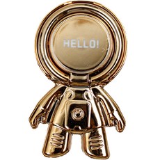 로이어 링 버클 우주비행사 스마트폰 스마트톡, 골드, 1개