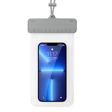 하이어리 비치 잠수용 핸드폰 방수팩, 그레이, 1개