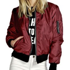 구디프 여성용 클래식 숏기장 항공 빅사이즈 자켓