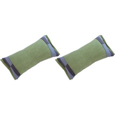 SARANG YEGAM 棉質拼接蕎麥枕 2入, 綠色+綠色, 1個