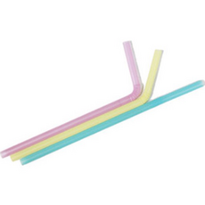 스완 일회용 자바라 빨대 파스텔 5 x 240 mm, 500개입, 1개