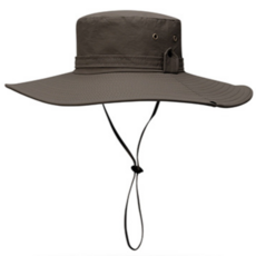 성키호 햇빛차단 낚시 정글 모자, 브라운