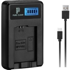 PURE CLEAR 相機及攝影機電池 LCD 雙 USB 相容充電器, 徠卡 BP-DC17, 1個