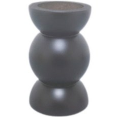 Merigild 現代木質大型三層燭台, 黑色