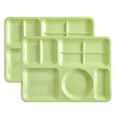 LOHJA 多用途方形餐盤, 淺綠色(704款), 2個