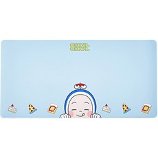 EQ MEDIC 柔美的細胞小將 愛心細胞 桌上型滑鼠墊 Yumis Cells MT, 1個, 藍色(嘴饞細胞)