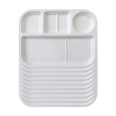 LOHJA 兒童分隔餐盤 802款 10入, 乳霜, 單品