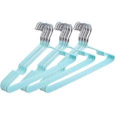 HaengbokN 彩色防滑衣架, 薄荷綠, 30個