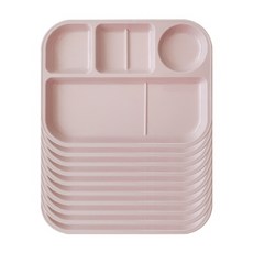 LOHJA 兒童分隔餐盤 802款 10入, 粉色, 單品
