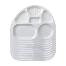 LOHJA 兒童分隔餐盤 804款 10入, 乳霜, 單品