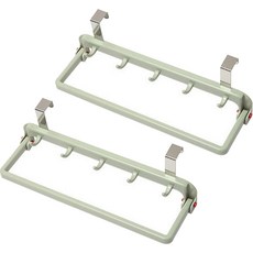 아모르담 주방 행주 문걸이 후크, 그린, 2개