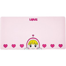 EcuMedic Yumi's Cells Love Cell 桌面鼠標墊 Yumis Cells MT, 1個, 粉紅色(愛心細胞)