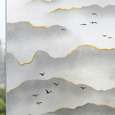 宛如昨日 室內裝潢無痕玻璃貼膜 200 M型, 混合色