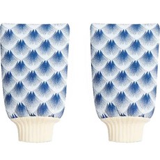 컬라피 양면 때 타월, 블루, 2개, 1개입