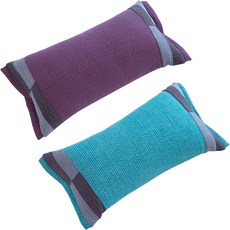 숙면예감 순면 피그먼트 패치형 메밀 베개, 보라 + 하늘, 2개