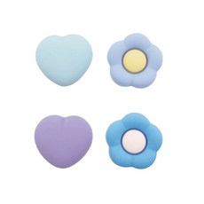 Upmarket 任天堂 Switch Joy-Con GeekShare 愛心花朵藍色搖桿帽 4件組, 1套, 單一商品