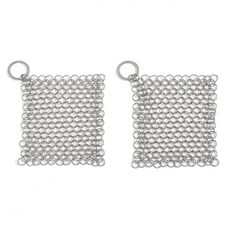 Tree 반영구 스텐링 수세미 사각형 10cm, 1개, 2개