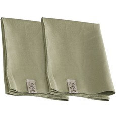 CASA VERDE July 亞麻抹布 M, 2個, 鼠尾草綠