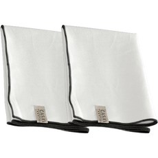 CASA VERDE July 亞麻抹布 M, 2個, 白色 + 黑色