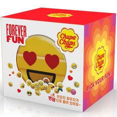 Chupa Chups 加倍佳 棒棒糖組+表情符號化妝包 隨機出貨 870g, 1盒