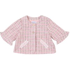 Absova 女童愛麗絲粗花呢夾克