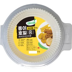그린텍 에어프라이어 종이호일, 60개입, 1개
