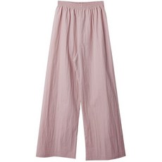 린다샵 여성용 피스타 밴딩 윙클 베이직 와이드 팬츠 cppt11667k32