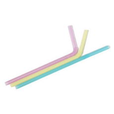 스완 일회용 빨대 자바라 파스텔 7 x 250 mm, 500개, 1개