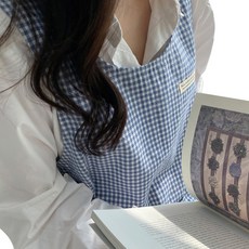 Hans Gallery Mika 連衣裙圍裙 XL, 1個, 藍色